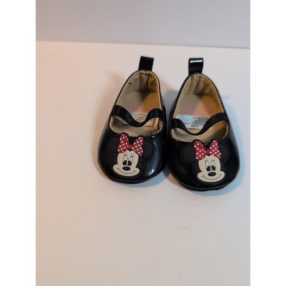 Disney Minnie Mouse Baby Soft Sole Ballet‎ Flats Infant Baby Shoes 0-3 months - Picture 1 of 6